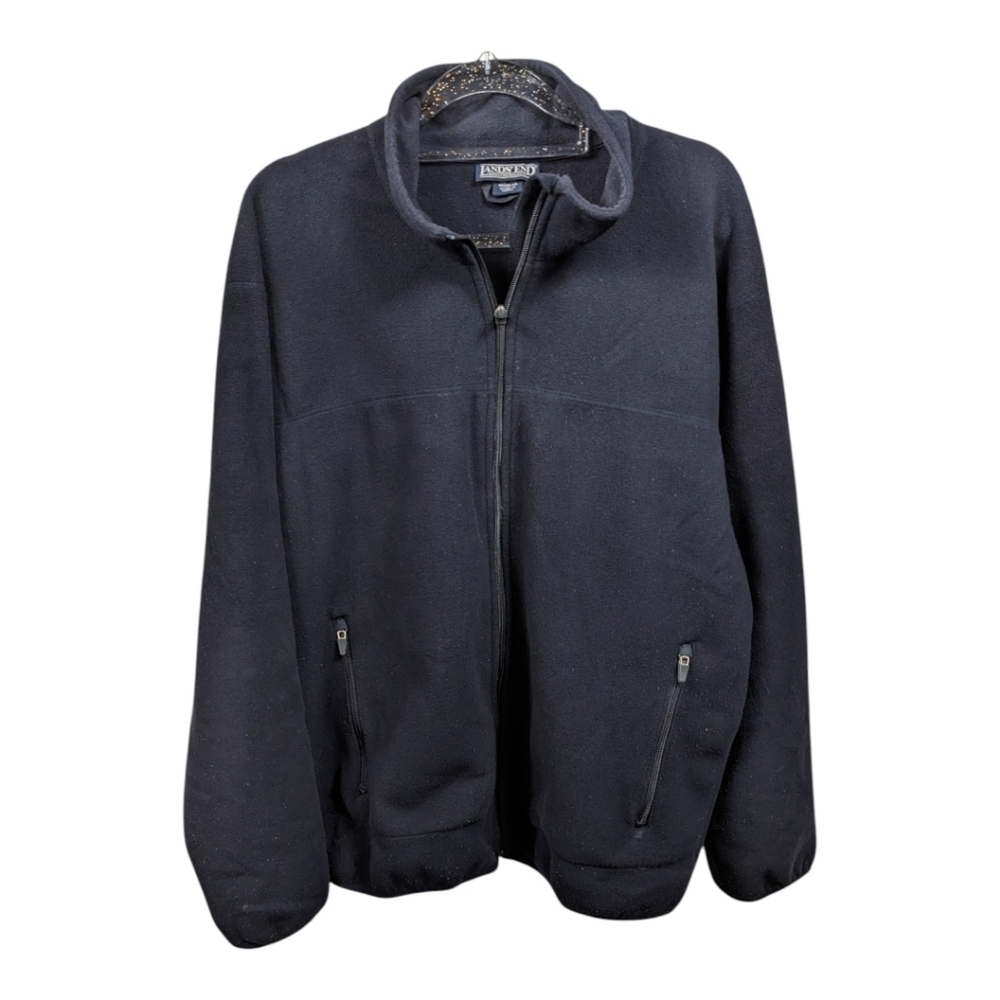 Lands' End Men's Fleece Jacket Sz L